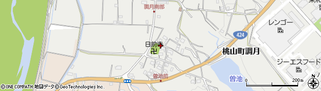 和歌山県紀の川市桃山町調月2231周辺の地図