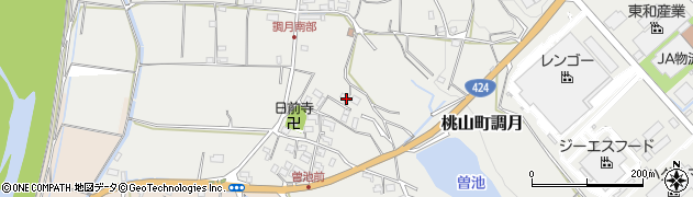 和歌山県紀の川市桃山町調月2205周辺の地図