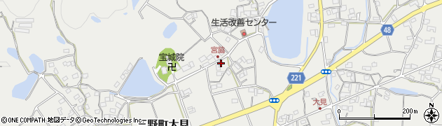香川県三豊市三野町大見3130周辺の地図