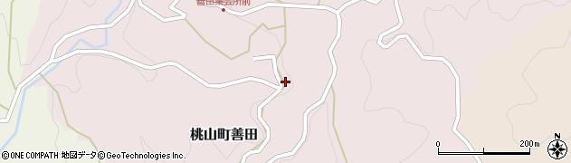 和歌山県紀の川市桃山町善田1105周辺の地図