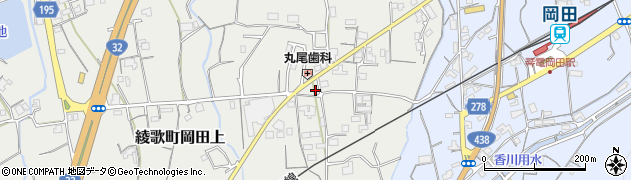 香川県丸亀市綾歌町岡田上1748周辺の地図