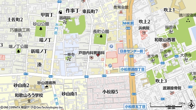 〒640-8266 和歌山県和歌山市東長町中ノ丁の地図