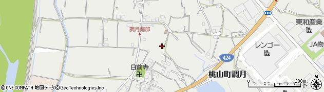 和歌山県紀の川市桃山町調月2178周辺の地図