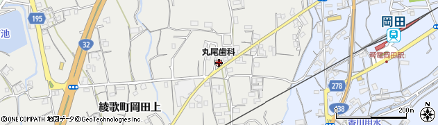 香川県丸亀市綾歌町岡田上1751周辺の地図
