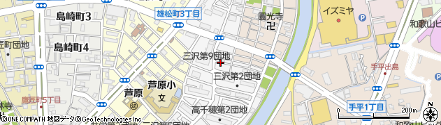 和歌山県和歌山市三沢町周辺の地図