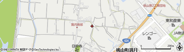 和歌山県紀の川市桃山町調月2179周辺の地図