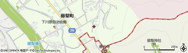香川県善通寺市櫛梨町374周辺の地図