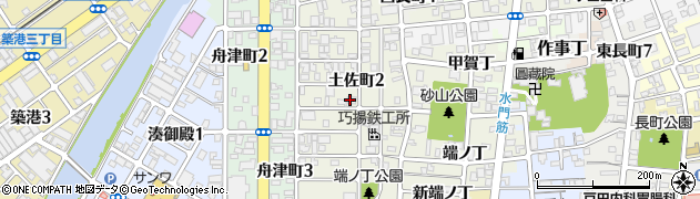 和歌山県和歌山市土佐町周辺の地図