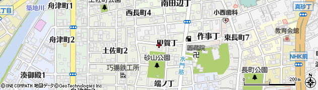 和歌山県和歌山市出口（甲賀丁）周辺の地図