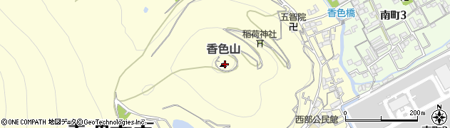 香色山周辺の地図