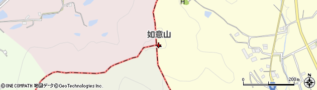 如意山周辺の地図