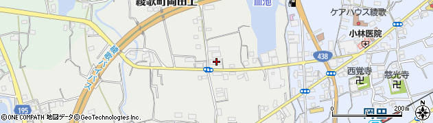 香川県丸亀市綾歌町岡田上1624周辺の地図