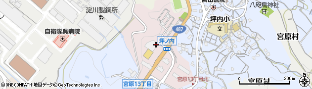 広島県呉市坪ノ内町周辺の地図