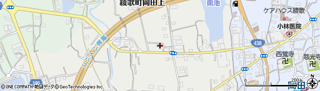香川県丸亀市綾歌町岡田上1502周辺の地図