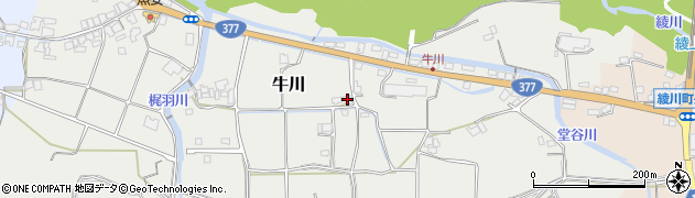 香川県綾歌郡綾川町牛川524周辺の地図