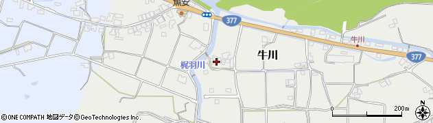香川県綾歌郡綾川町牛川555周辺の地図