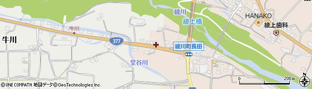 香川県綾歌郡綾川町山田下3422周辺の地図