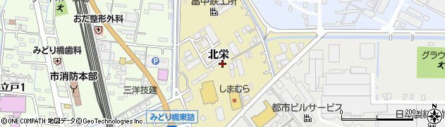広島県大竹市北栄周辺の地図