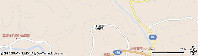 和歌山県かつらぎ町（伊都郡）志賀周辺の地図