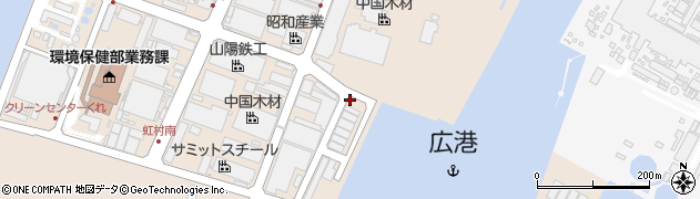 山陽海運株式会社　広貯木場事務所周辺の地図