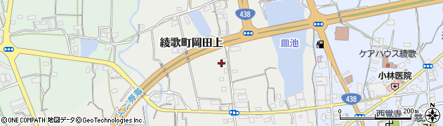 香川県丸亀市綾歌町岡田上1524周辺の地図