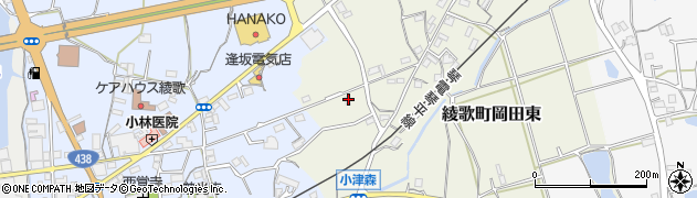 香川県丸亀市綾歌町岡田東1726周辺の地図