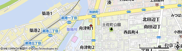 吉野家和歌山築地橋店周辺の地図