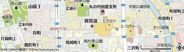和歌山県和歌山市雑賀道周辺の地図