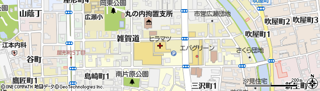 ヒラマツ城東店周辺の地図