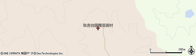 秋吉台国際芸術村　ホール周辺の地図