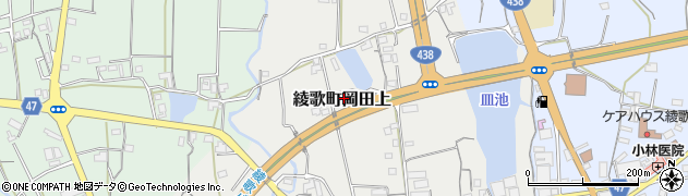 香川県丸亀市綾歌町岡田上1494周辺の地図