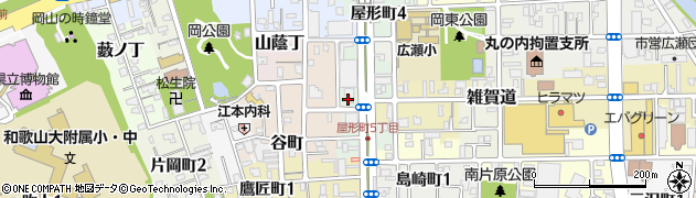 和歌山県和歌山市屋形町周辺の地図