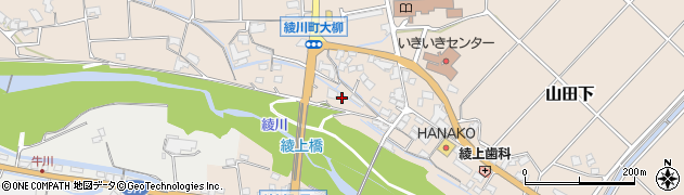 香川県綾歌郡綾川町山田下2121周辺の地図