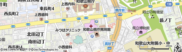 和歌山県庁　環境生活部県民局食品・生活衛生課周辺の地図