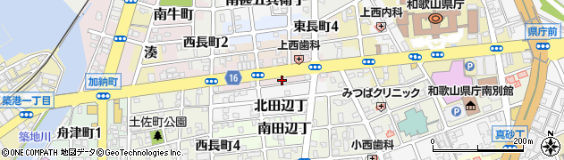 ニュース和歌山周辺の地図