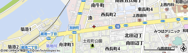 和歌山県和歌山市北土佐丁周辺の地図