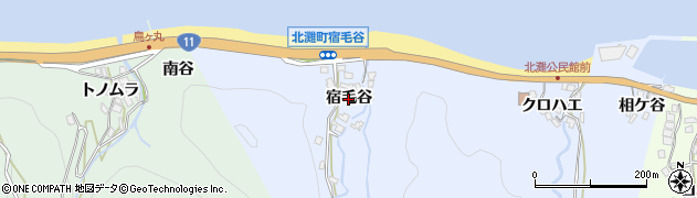 徳島県鳴門市北灘町宿毛谷（宿毛谷）周辺の地図