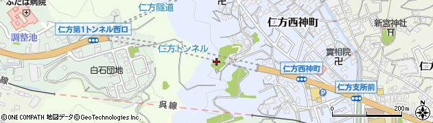 広島県呉市仁方西神町16周辺の地図