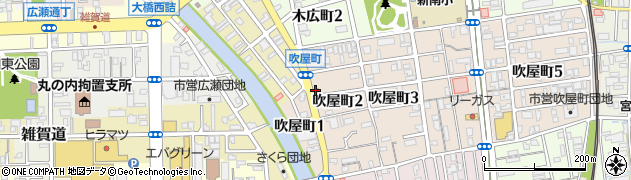 和歌山吹屋郵便局周辺の地図