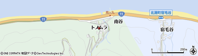 徳島県鳴門市北灘町鳥ケ丸（トノムラ）周辺の地図