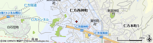 広島県呉市仁方西神町13周辺の地図