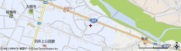 香川県綾歌郡綾川町羽床上696周辺の地図