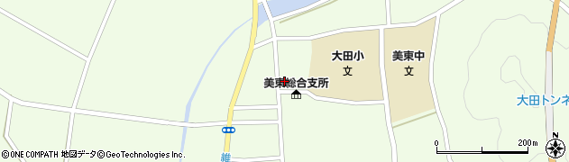 山口県美祢市美東町大田（上新町）周辺の地図