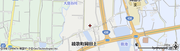 香川県丸亀市綾歌町岡田上1433周辺の地図