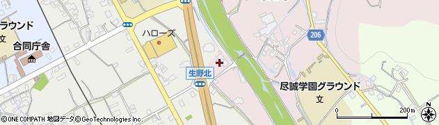 香川県善通寺市与北町2693周辺の地図