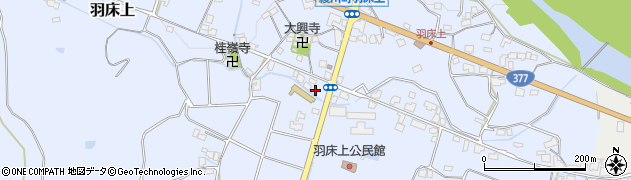 香川県綾歌郡綾川町羽床上604周辺の地図