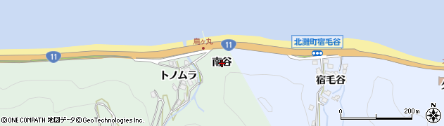 徳島県鳴門市北灘町鳥ケ丸（南谷）周辺の地図