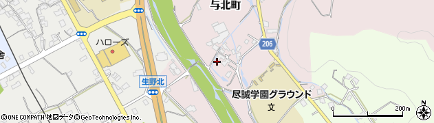 香川県善通寺市与北町2598周辺の地図