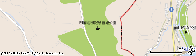 四国池田記念墓地公園周辺の地図