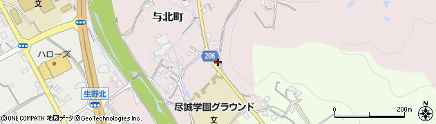 香川県善通寺市与北町2625周辺の地図